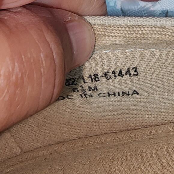 GRASSHOPPERS WOMENS SZ 6.5 BLAISE WEDGE STRIPE CREAM ORTHOLITE SHOES - Picture 4 of 8